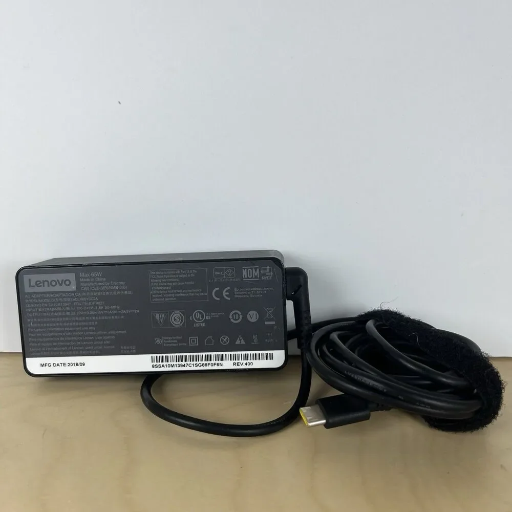 LENOVO ADLX65YCC2A 20V 3.25A 65W Genuine Original AC Power Adapter Charger USB-C